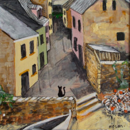 As the Village Sleeps – card